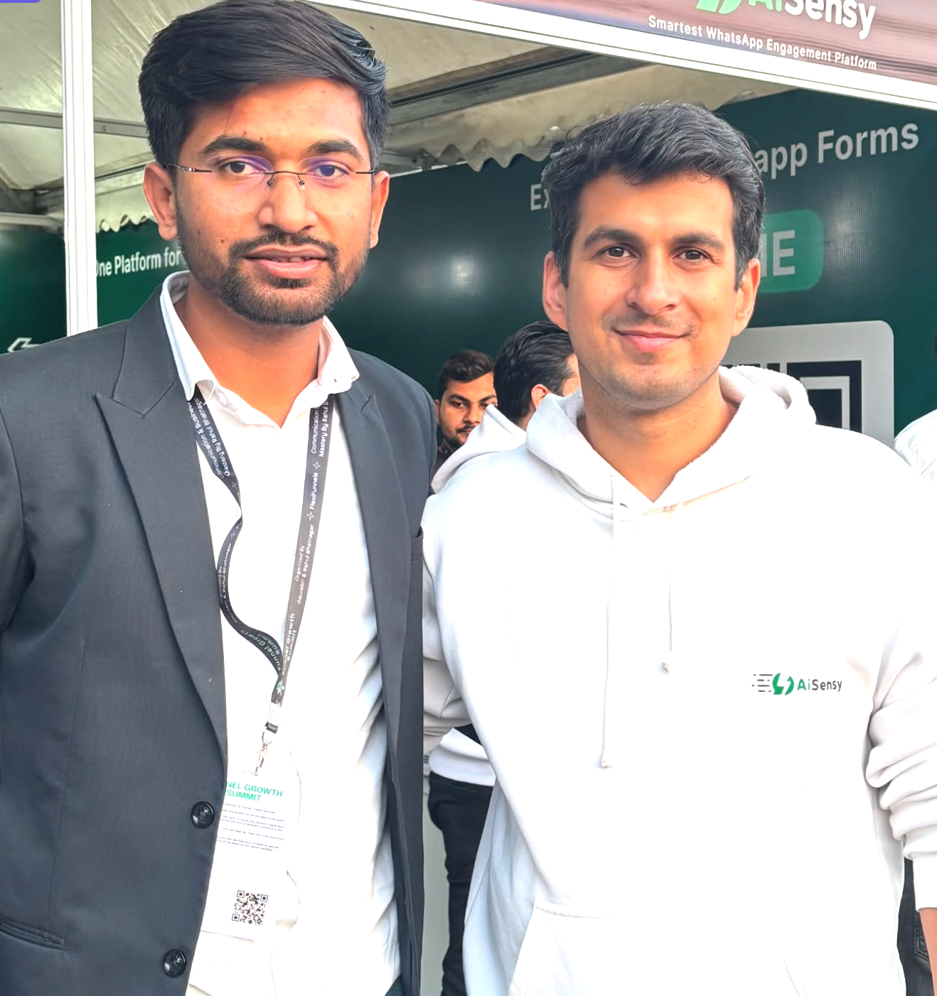 Yuvau founder at a professional recognition event