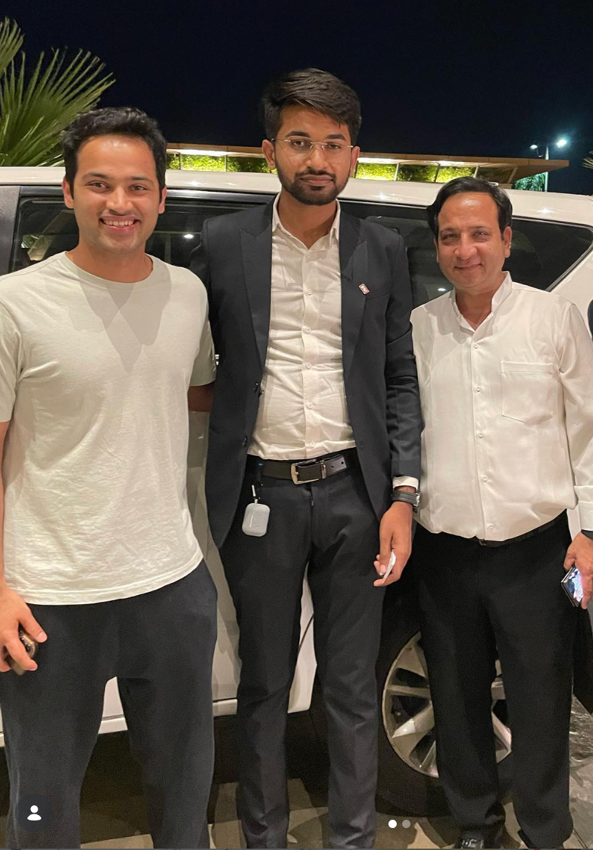 Yuvau founder networking at a technology industry event